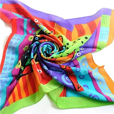 Art Design Silk Headscarf Fashion Silk Scarf